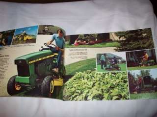   John Deere 70 110 112 140 Lawn Tractor Brochure 56 57 90 Riding Mower