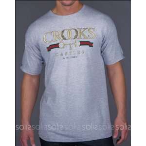  Crooks & Castles   Mens Hooked Wreaths Knit S/S Tee Shirt 