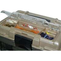 NEW PLANO 4 BY GUIDE SERIES TACKLE BOX #1374 W/STOWAWAY  