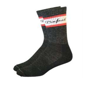  DeFeet Classico Scarlet/White Wool Cycling/Running Socks 