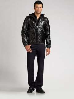 Prada   Vitello Leather Jacket    