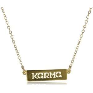  Dogeared Jewels & Gifts Karma Gold Dipped Sign Necklace 