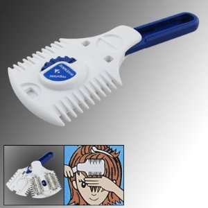    Adjustable Blue Handle Hair Trimmer Cutter Comb White Beauty