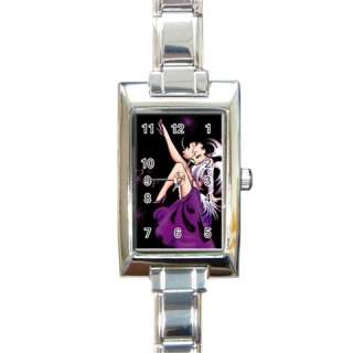 Betty Boop Rectangular Italian Charm Watch Fashion Gif  