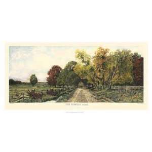  The Country Road by C.Harry Eaton. Size 32.00 X 15.00 Art 