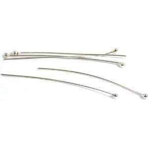  6 Head Pins Sterling Silver Hat Stick Pin Jewelry 25 Gauge 