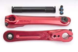   NOCTIS 3 PC CRANKS 175mm ALLUMINUM FIT ANY BIKE GT PRIMO RED  