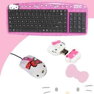   Kitty USB Optical Mouse #81309 + Hello Kitty 2 GB USB Flash Drive