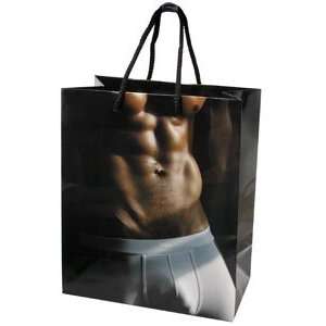  Man in jockey shorts w/bulge gift bag Health & Personal 
