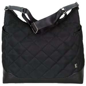  OiOi Black Quilted Hobo Diaper Bag Baby