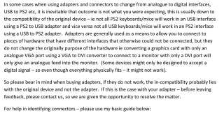 PS2 (Female) to USB A (Male) Adapter Converter   Mouse / Keyboard 