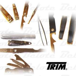 Trim 5 Piece Silver Manicure Set w/ Scissors TC9L NEW  