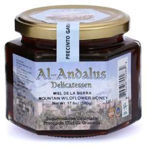 Al Andalus Mountain Honey glass jar 18oz Grocery & Gourmet Food