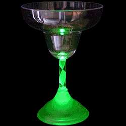 LIGHT UP LED FLASHING WINE GLASS BARWARE GLASSES  