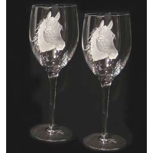  Horse Head Wine Glass Set