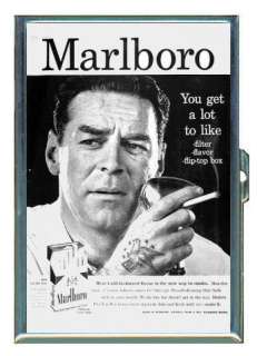 1960s Retro Ad Marlboro Man ID Holder, Cigarette Case or Wallet MADE 