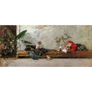 FRAMED oil paintings   Mariano Fortuny   24 x 10 inches 