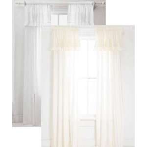  Pine Cone Hill Louisa Ivory/White Window Panels 84inch 