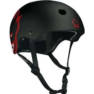  Protec (cpsc) Spitfire Small Matte Black Red Skate Helmets 