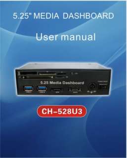   25 USB3.0 PC Media Dashboard Front Panel Card Reader HUB SATA eSATA