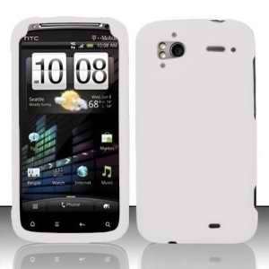 White Soft Rubber HTC Sensation 4g (T mobile) Semi transparent Premium 