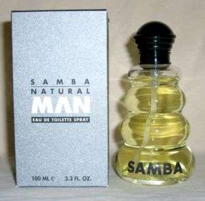 Samba Natural Man EDT Mens Cologne 3.4 oz Spray NIB  