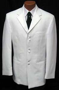 Fumagalli White Six Button Notch Tuxedo Jacket Mens  