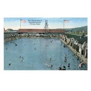 Montana, View of People Swimming in the New Natatorium, Swimming Pool 