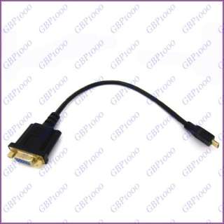 1FT Mini HDMI Male to VGA HD15 Female M/F Connector Adapter Cable 