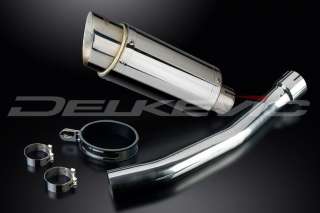 Delkevic MINI 200mm ROUND SILENCER STAINLESS STEEL YZF R1 98 01