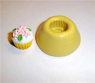 Mini Cupcake Flexible Push Mold For Resin Or Clay Candy Food Safe 