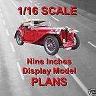 scale model car plan mg tc midget instructio ns full $ 5 99 