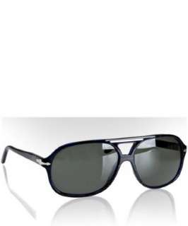 Persol blue streaked modified aviator sunglasses   