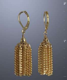 Rachel Reinhardt gold Seabreeze small chain link tassel earrings 