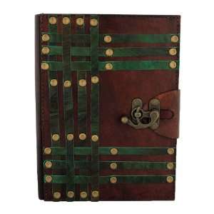   on a Brown Handmade Leather Bound Journal LO107