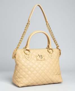Marc Jacobs camel quilted leather Standard convertible top handle 