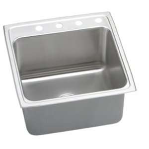 Gourmet Lustertone Stainless Steel 22 x 22 Single Basin Kitchen Sink 