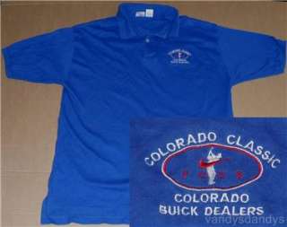 nike POLO golf SHIRT colorado CO classic TOUR buick L  