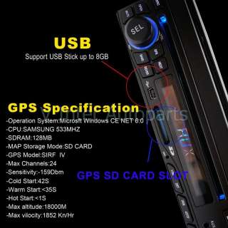   DIN IN DASH CAR DVD GPS DVB T TMC iPod SD USB PiP + Camera + Map