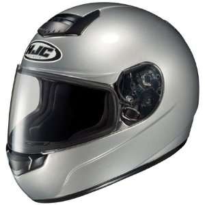    HJC CS R1 Full Face Motorcycle Helmet Silver Small Automotive