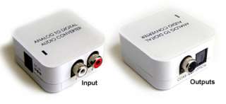   input to CoaxialS/PDIF and Toslink Optical outputs simultaneously