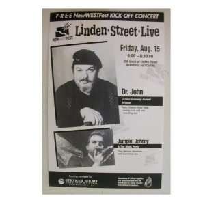 Dr. John Handbill Poster Linden Street Live Jumpin Johnny & The Blues 