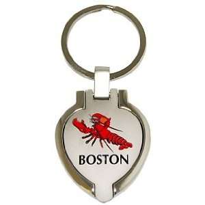  Boston Keychain   Picture Locket Lobster, Boston Keychain 