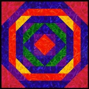    Sunstreaks 16 2 hour quilt kit bright Arts, Crafts & Sewing