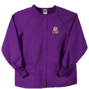  GelScrubs LSU Tiguers NCAA Nursing Jacket   Purple Sports 