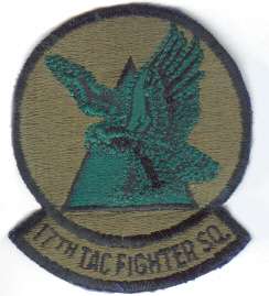 US Air Force Patch 17th Tactical Fighter Sq. (sub)  