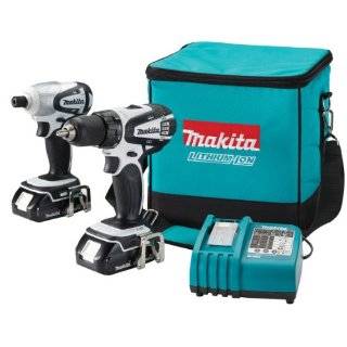 Makita LCT200W 18 Volt Compact Lithium Ion Cordless 2 Piece Combo Kit