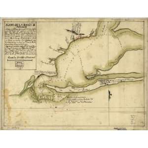  1782 map Nautical charts, Florida, Pensacola Bay