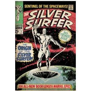  Marvel Comics Retro Silver Surfer Comic Book Cover #1 