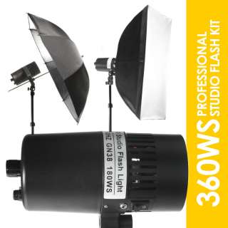 Pro Strobe Studio Flash Photography Lighting Kit Photo  